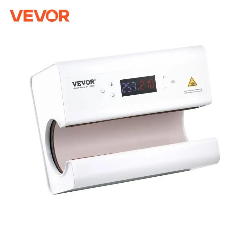 VEVOR Presse à Chaud pour Tasses Mugs Automatique 325-887 mL Diamètre 75-85 mm, Machine de Sublimation Température et Temps Réglables, Chauffage Rapide et Uniforme, pour Transférer Images sur Mug