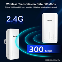 UeeVii CPE241 300Mbps 2.4Ghz Outdoor CPE Wifi Router Wireless Bridge KM Long Range Extender Wifi Repeater with 24V PoE Power