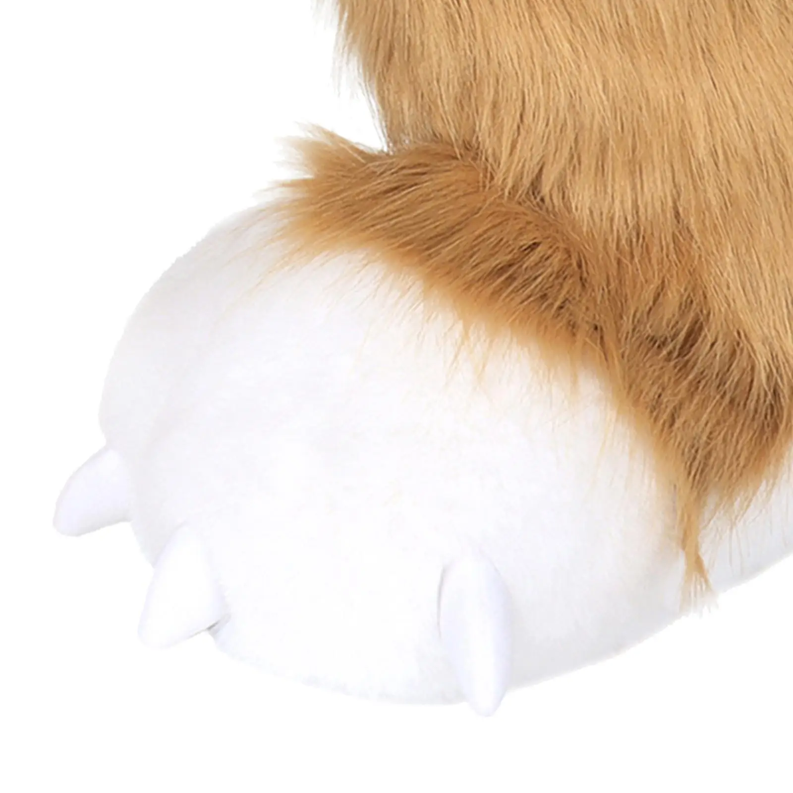 Realistic Simulation Plush Paw Toy Animal Beast Foot Slippers for Cosplay Party Dancewear Accessories Cute Fuzzy Claw Shoes for