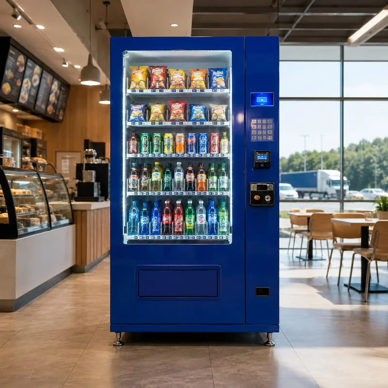 Premium Cooling Snack and Drink Vending Machine with Spiral Trays and Product Detection Customized for Unattended Retail