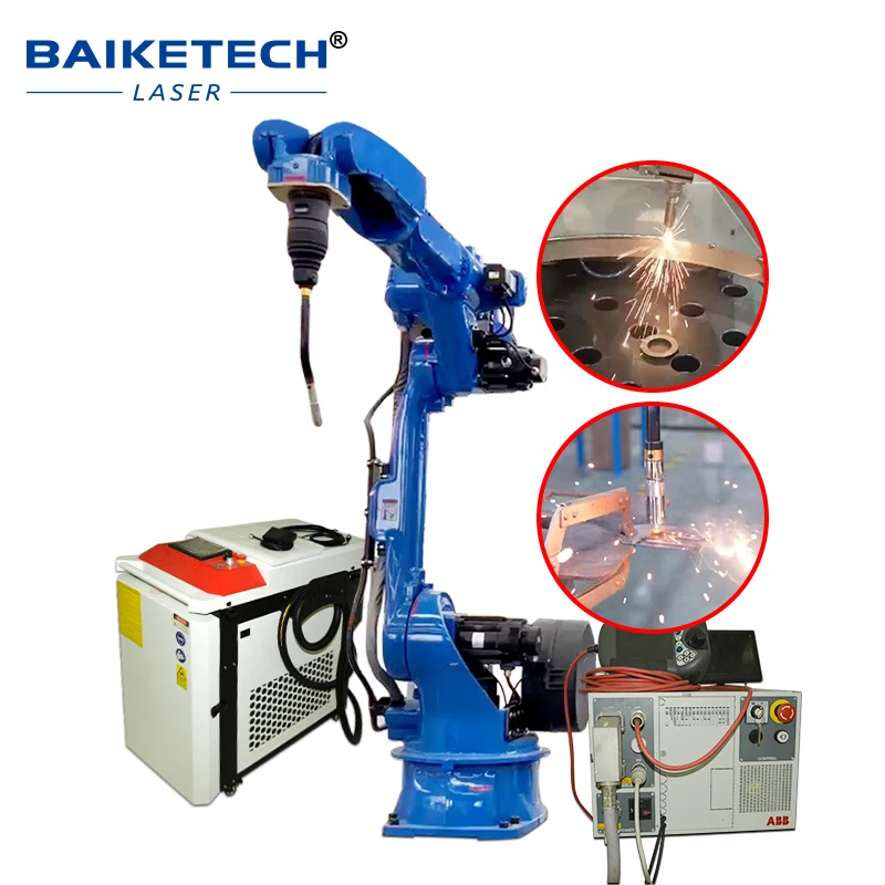 Automatic 3D Robotic Laser Welding Machine CNC Robot Laser Welder High Efficiency Metal Processing Welding Equipment