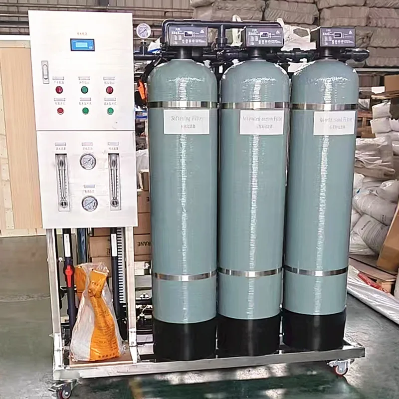 Reverse Osmosis Water Purification Equipment with Pump High Quality Purified Water System 1000L/Hour Productivity