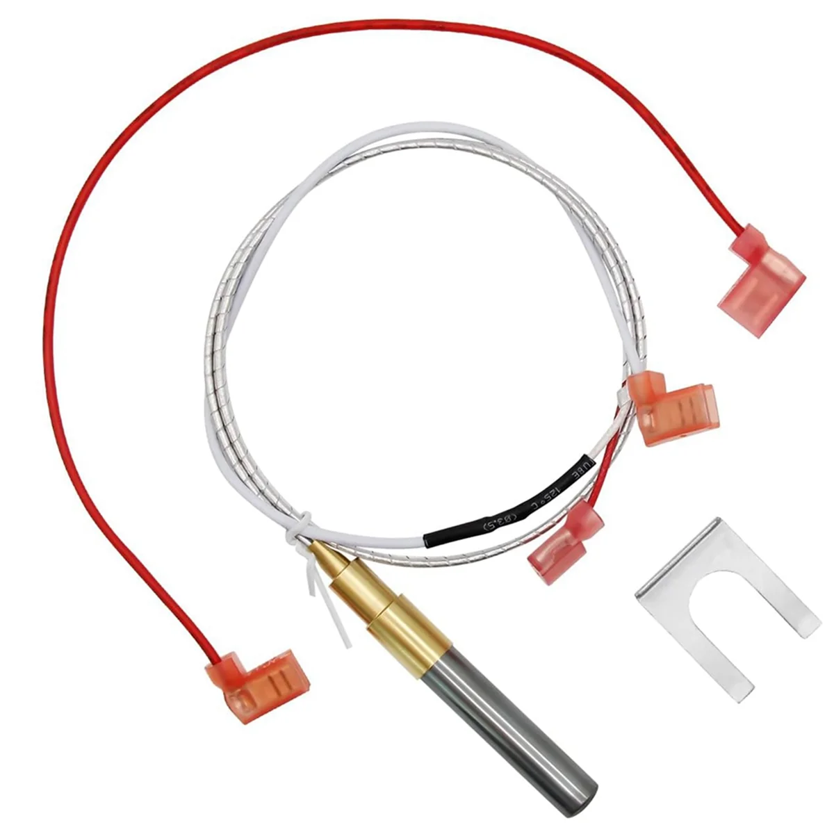 100112328   Conjunto de termopila de 21 polegadas compatível com aquecedor de água a gás, kit de substituição de termopila de 750 milivolt