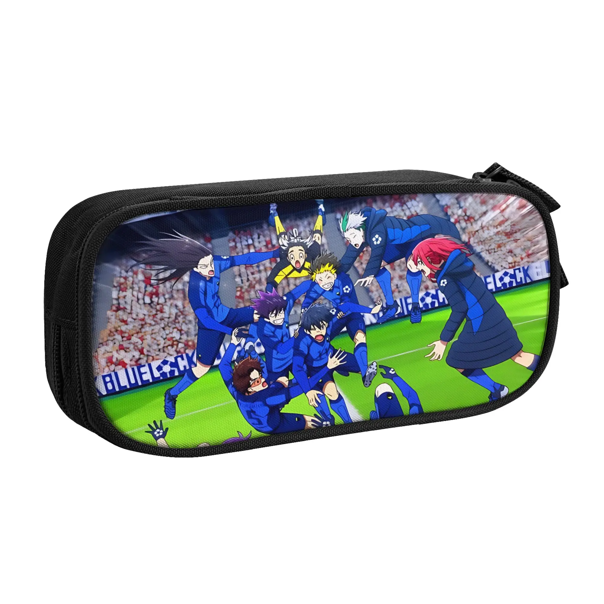 1 Piece Blue Lock Pencil Cases for Students Jump Pen Box Pencil Bag Big Capacity Pencil Pouch Pen Holder