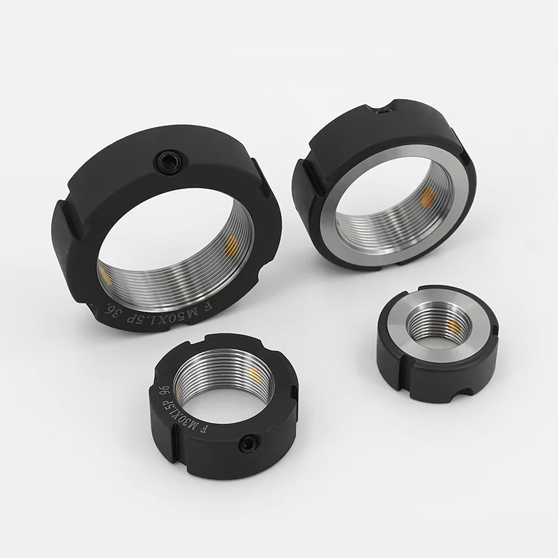 Precision Lock Nut F Type Leadscrew Locking Round Nut Anti-Loosen M12-M120