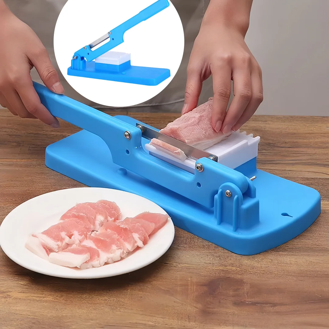 Meat Slicing Machine Portable Table Slicers Adjustable Manual Fruit Vegetable Grater Beef Mutton Roll Slicer Peeler Kitchen Tool