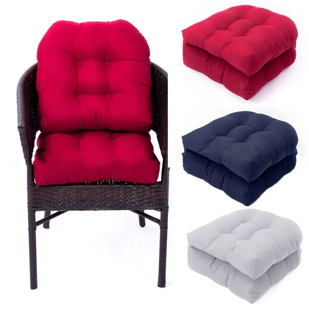 

Durable 48cm Swing Chair Mat 2 Seater Solid Color Chair Cushion Seat Pad Cotton Reclining Chair Backrest Pillow Balcony