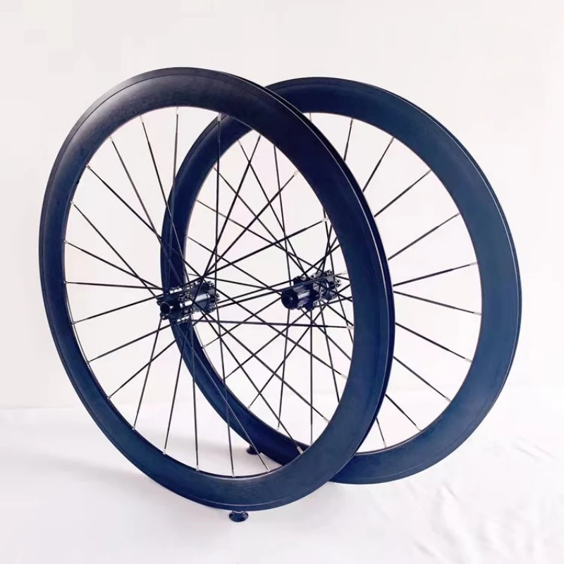 120 Ring 700C40MM/50MM Frame High Straight Pull Wind Flat Spoke 6 Claw Disc Brake Barrel Axle Road Wheel Set