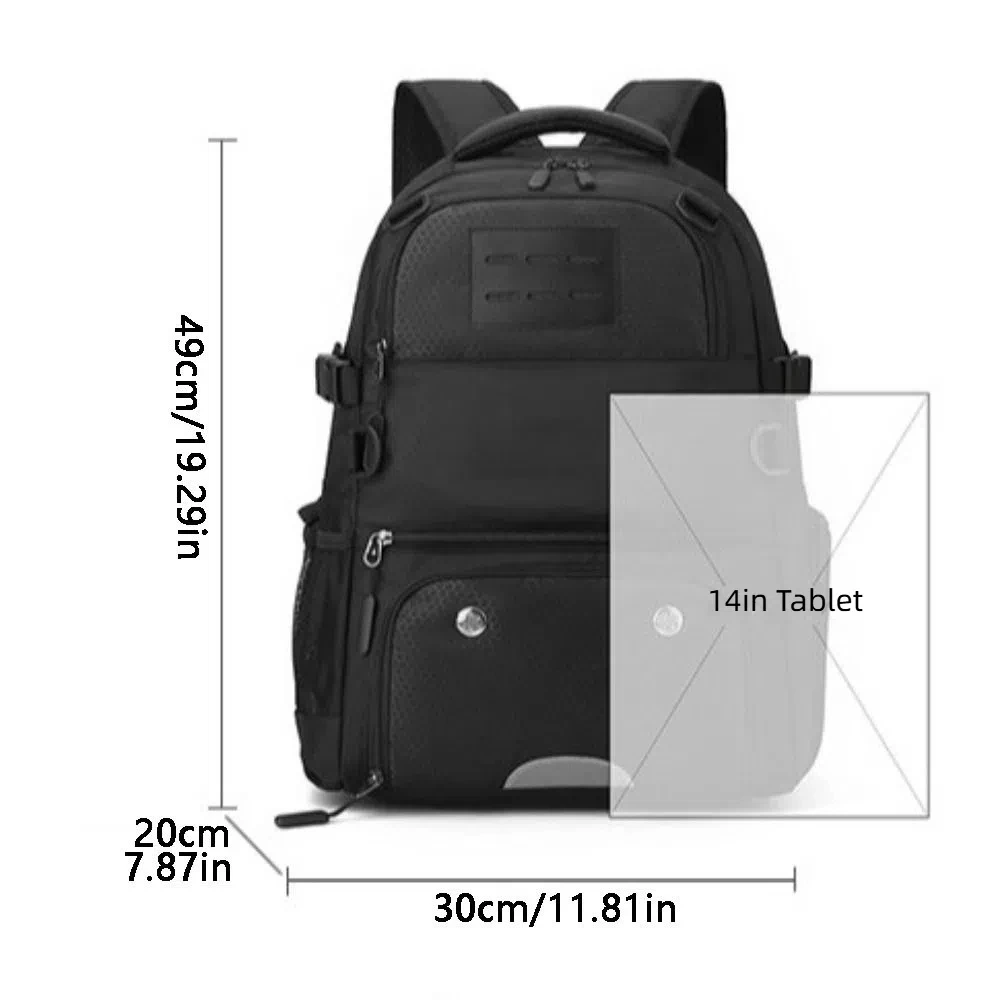 

Large Capacity Sports Basketball Backpack Multi Pockets with Shoes Bag Soccer Bag Waterproof Oxford Fabric