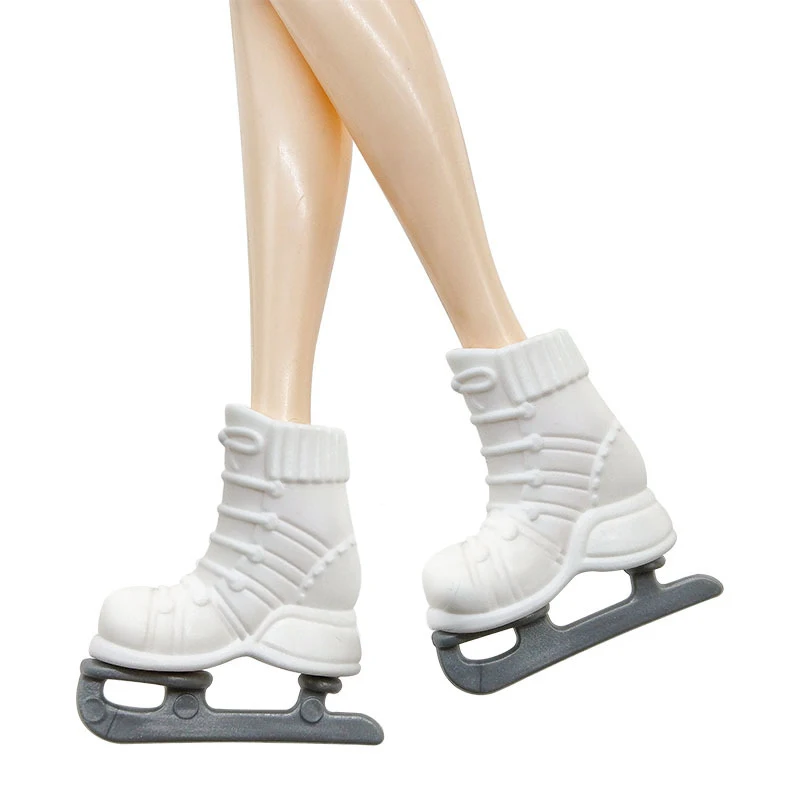 Christmas Elf Doll Accessories Ice skates Shoes Dollhouse Shoues Toys Mini Roller Skate For 30cm Doll 1:6 Dollhouse Miniature