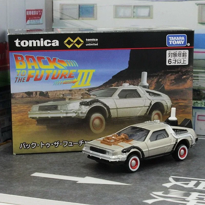 TAKARA TOMY Tomica 신상 미니 합금 자동차, 영화 에디션, 인피니트 시리즈, 빠르고 격렬한 백 투 더 퓨처, 어린이 장난감 자동차 모델