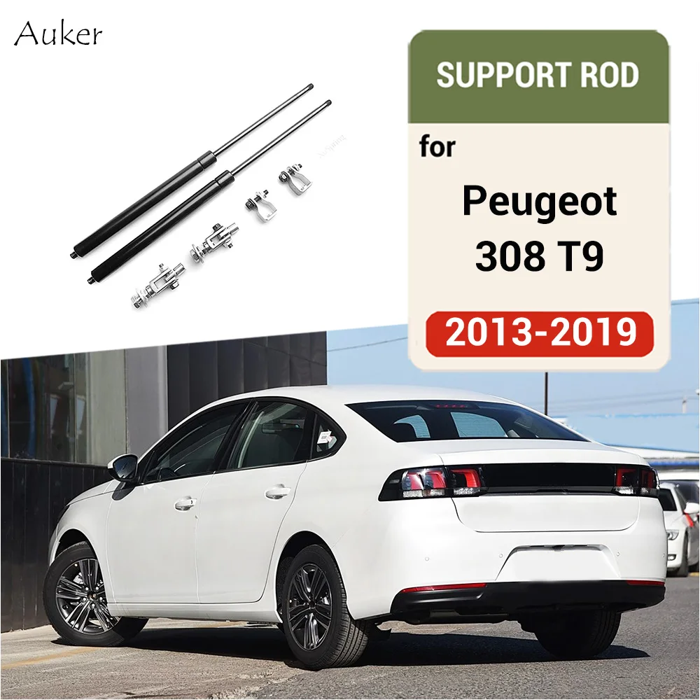 For Peugeot 308 T9 2016-2019 Rear Door Trunk Box Supporting Hydraulic Lift Rod Strut Spring Shock Bars Bracket Accessories