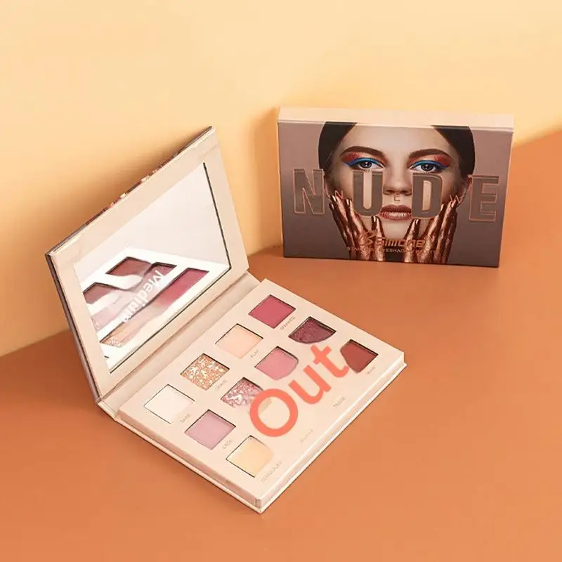 Paleta Cieni do Powiek BSIMONE 12 Kolorów, Perłowy Wykończenie, Ziemiste Odcienie, Długotrwałe, Naturalne, Łatwe do Blendowania, Prezent dla Kobiet