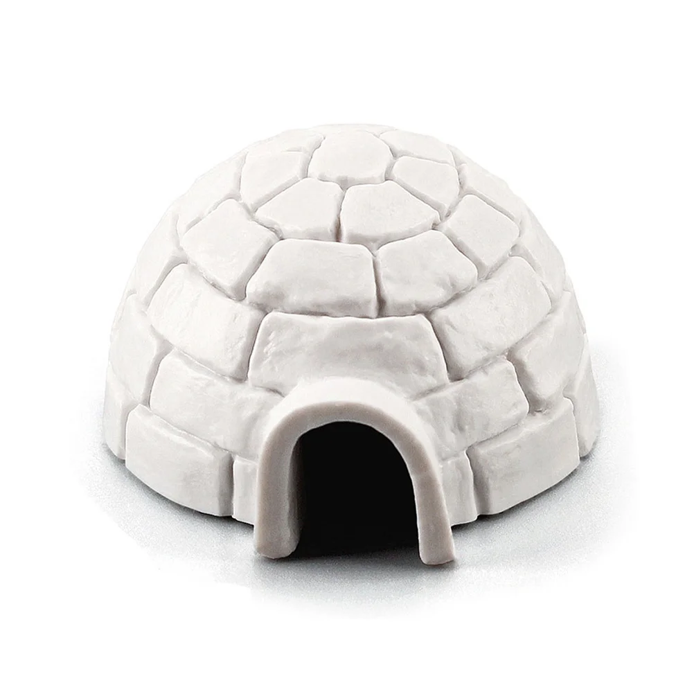 Igloo Model Miniature Trees Antarctica Figurine Toys Lifelike Ice House Models Figurines for Decor