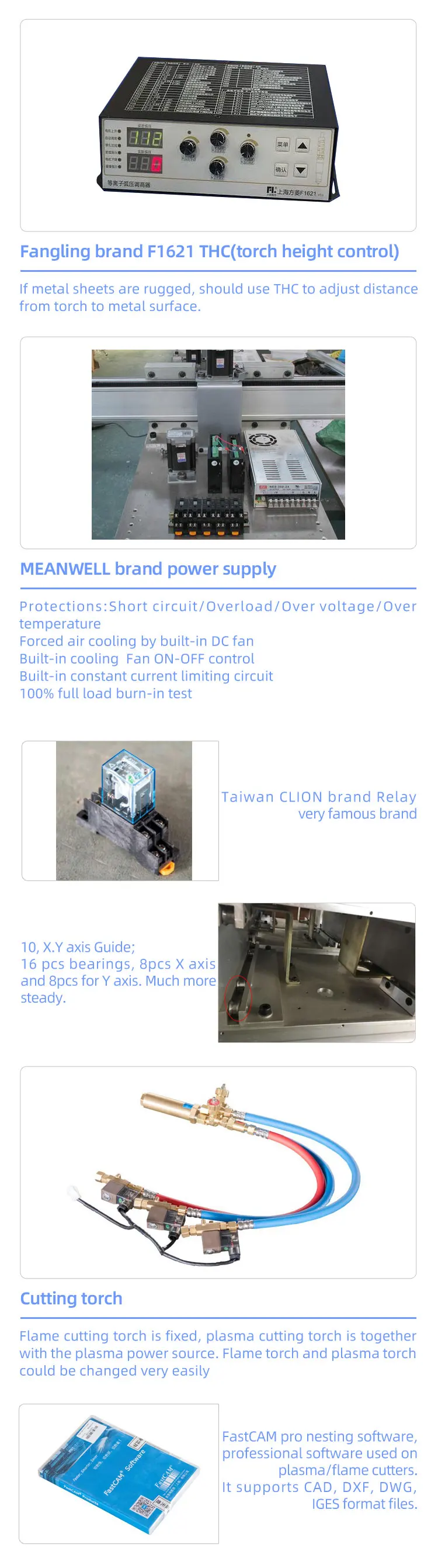آلة قطع البلازما عالية الدقة باستخدام الحاسب الآلي آلة قطع المعادن الصناعية سعر تنافسي 63A 160A 200A 0-30 مللي متر لوحة CE