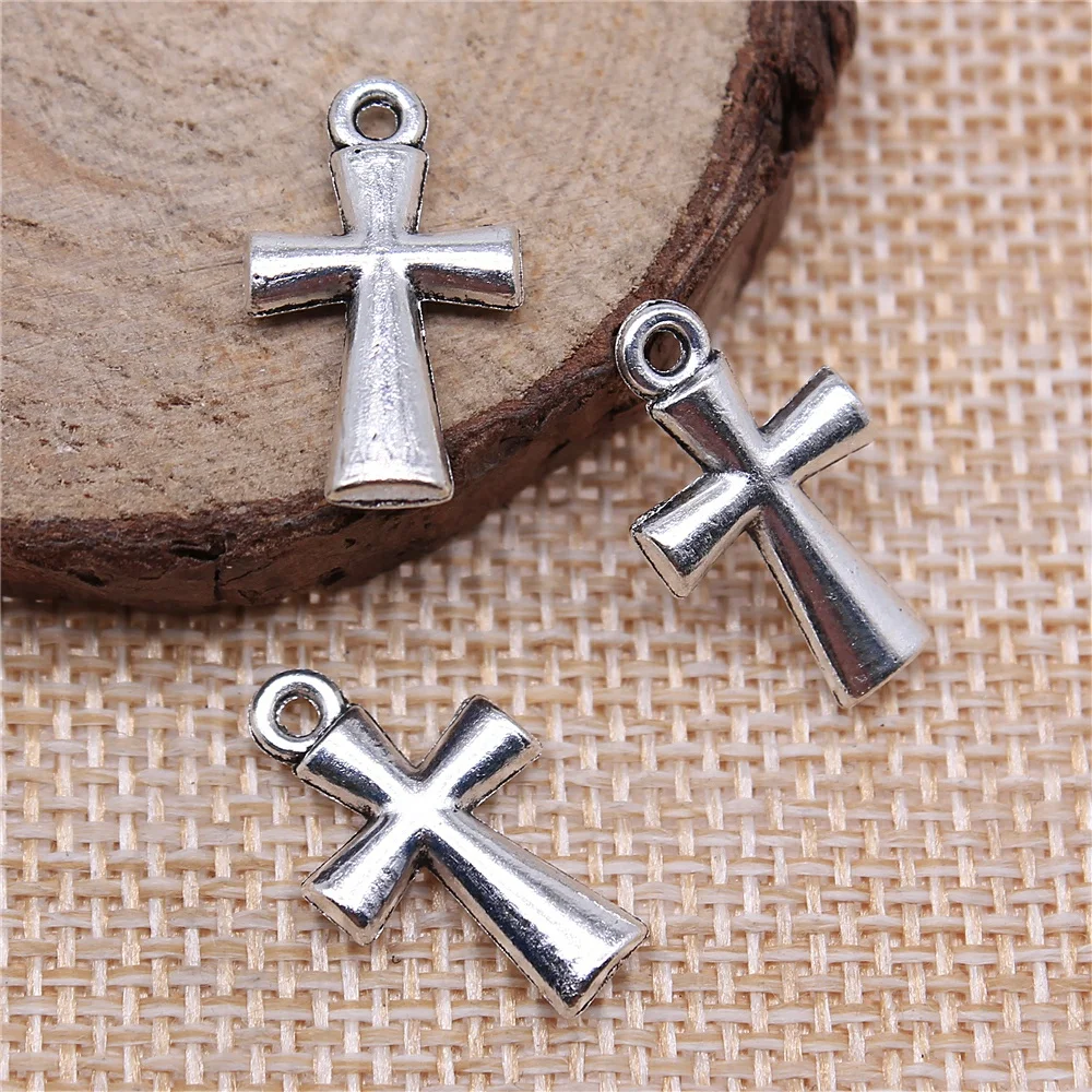 20pcs 19x11mm Cross Pendants Lot Cross Pendants For Jewelry Making Cross Pendant Charm