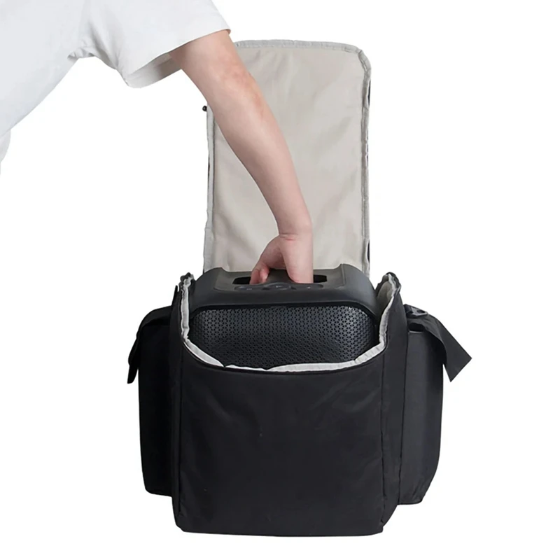 Large Capacity Carrying Case Adjustable Shoulder Strap Portable Speaker Storage Bag For JBL Partybox Encore Essential-AU47