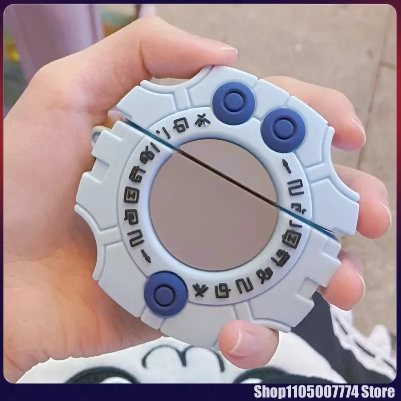 Fundas para auriculares Digimon Adventure Digivice con dibujos animados en 3D para Apple Airpods 1, 2, 3 Pro, funda protectora de silicona suave para auriculares