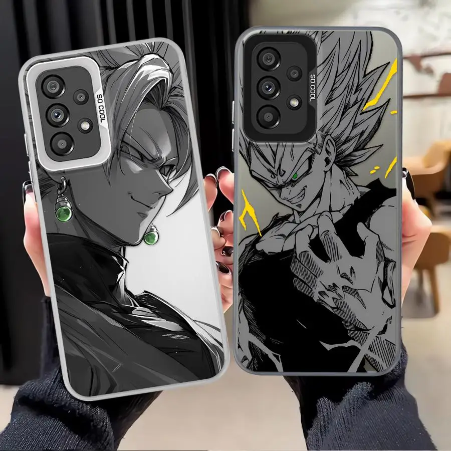 

Чехол для телефона Samsung Galaxy A32 A36 A14 A56 A13 A54 A72 A25 A73 A23 A71 A17 A52 A16 A34 A12 с изображением Драгон Болл, Гоку, Вегеты