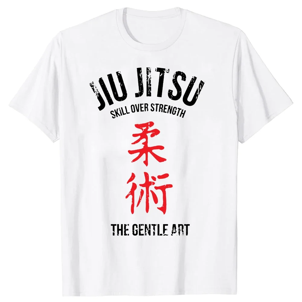 Jiu Jitsu The Gentle Art Classic T Shirt Man Brazilian Jiu-Jitsu Tee Tops Casual T-shirt Short Sleeve Fashion Tshirt Clothes