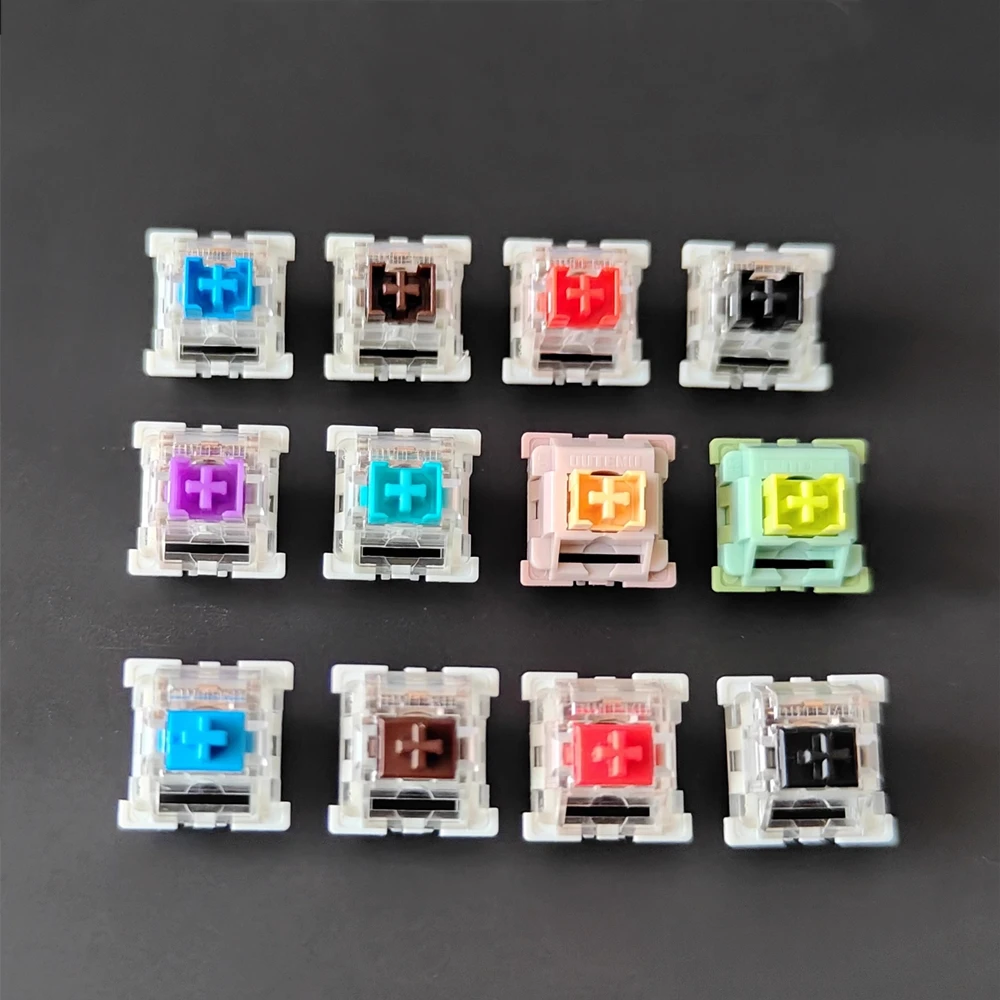 10pcs/pack OUTEMU Dust-proof MX Switch For Mechanical Keyboard Black Blue Brown Red Dust-proof Shaft Axis