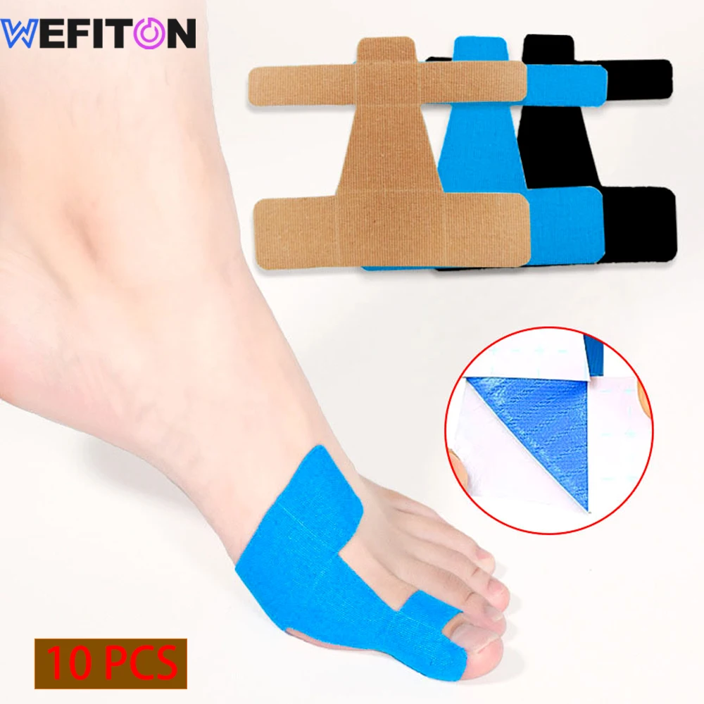 10 PCS Big Ttoe Valgus Orthotics - Self Adhesive Big Toe Brace Thumb Cover Stickers,Bunion corrector for Women or Men,Tendonitis