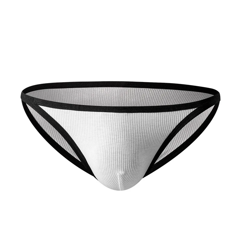 Fashion solid color GT201 Japanese solid color boys' briefs, ribbed comfortable underwear