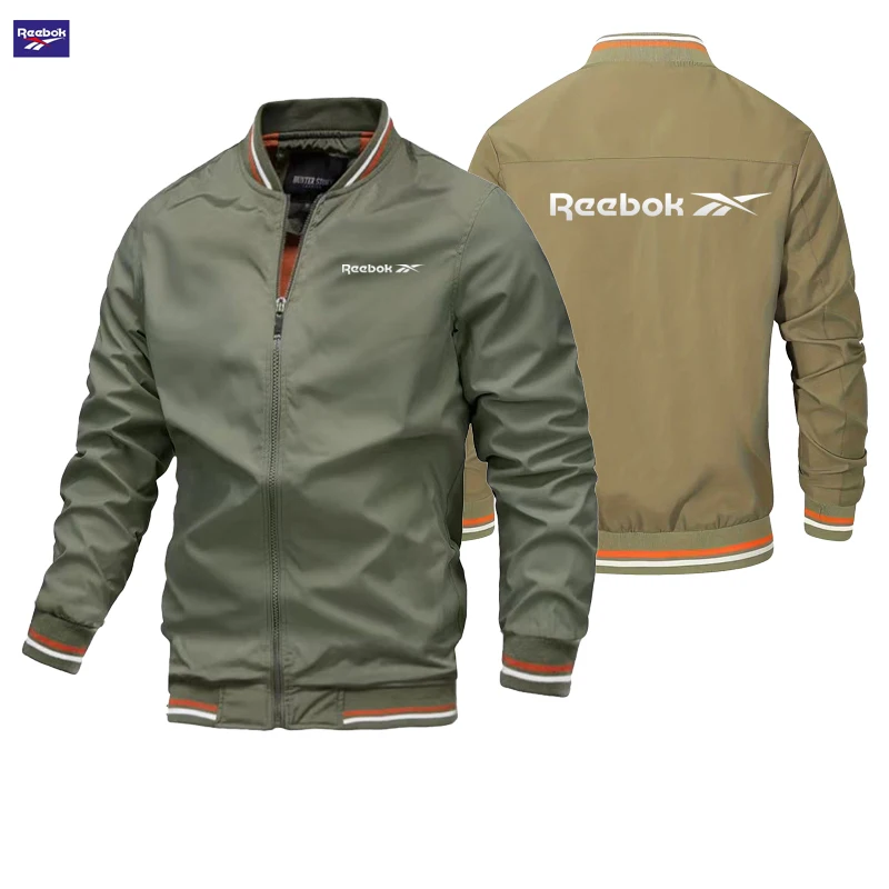 Reebok logo spring/autumn pilot jacket - men's casual fitted baseball shirt - new autumn fashionable high-quality men's coat - view 4
