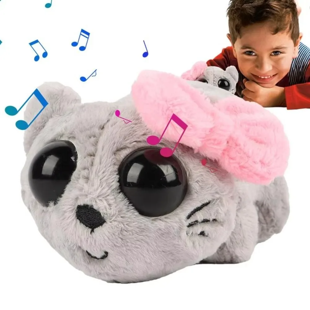 Peluche Criceto Triste Criceto Giocattolo Grigio con Suono di Violino Incorporato Bambola di Peluche Unisex Morbido Animali di Peluche Giocattoli Criceto Triste Giocattolo