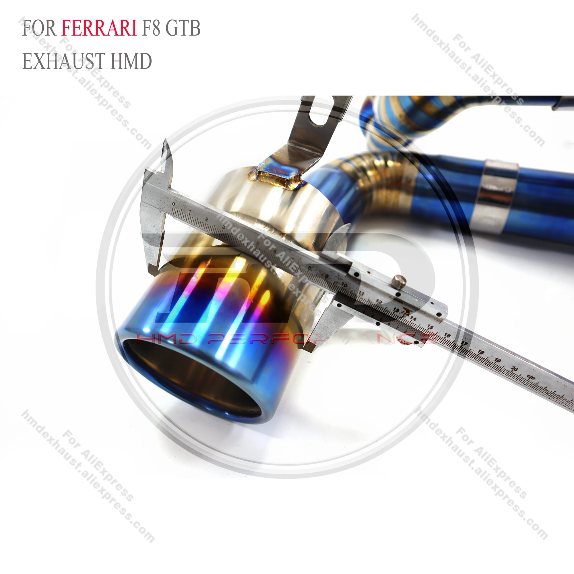 TItanium Performance Catback for Ferrari F8 GTB HMD Exhaust Systems carry Tips Car Accessories