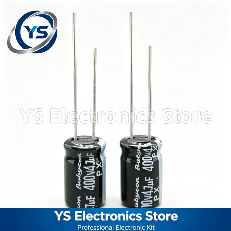 Rubycon PX Series 400V4.7UF 8x11.5mm 400PX4R7MEFC8X11.5 4.7UF400V Electrolytic Capacitor Brand New Genuine Capacitors 20% 400V