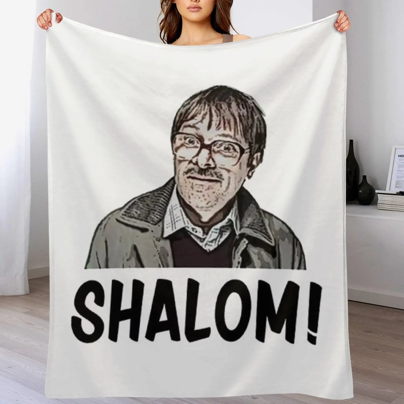 

Shalom Jackie Parody Throw Blanket Travel Size Cozy Blanket for Plane Train