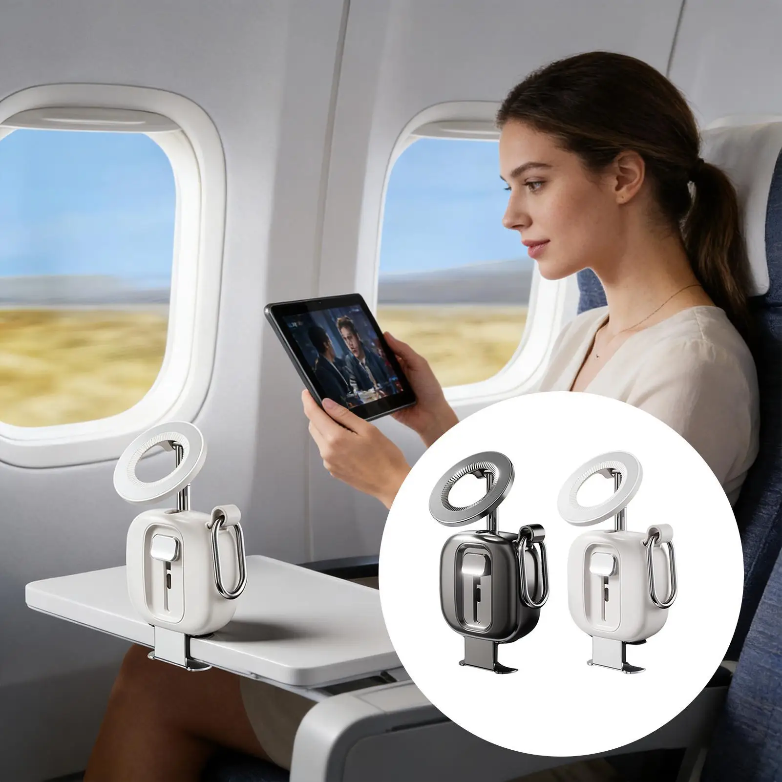 Magnetic Phone Holder 360 Degree Rotating Mount Foldable Anti-Slip Cell Phone Holder For Home Travel Car Entertainment Viewing