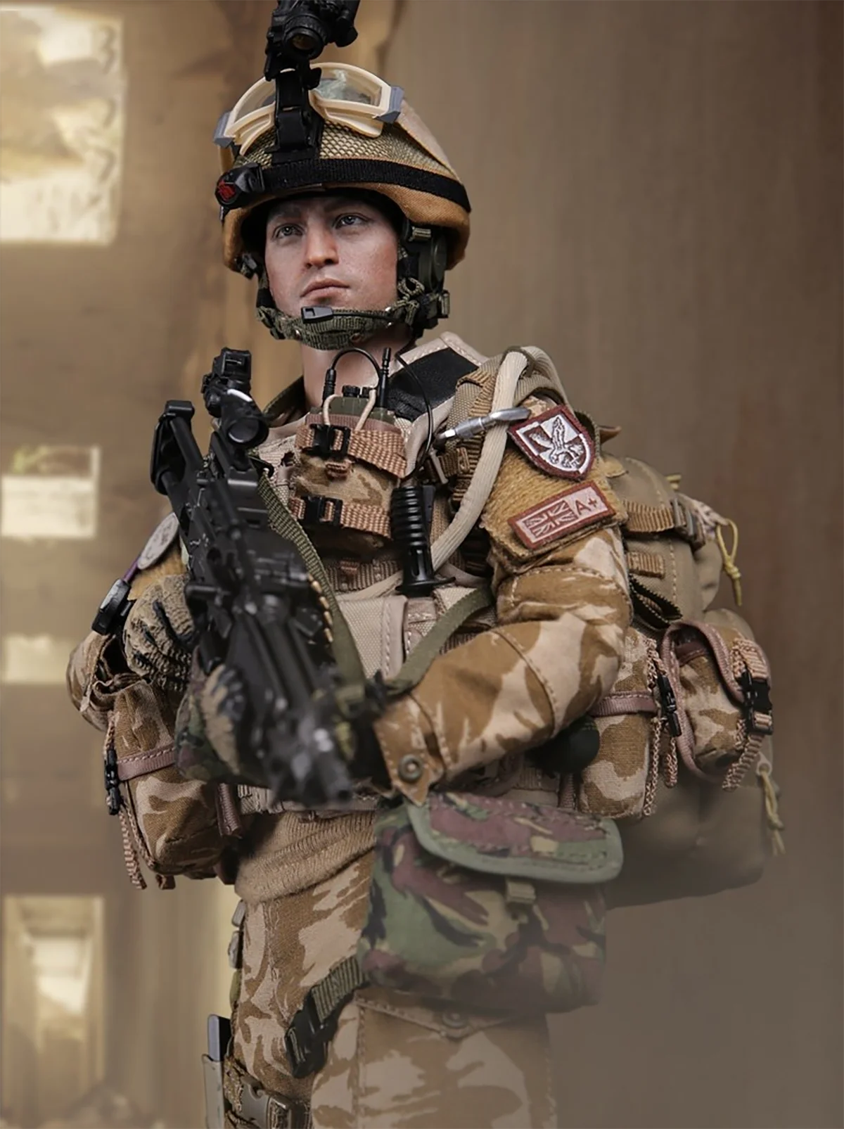 

DAMTOYS DAM 78036 2016 Exhibition Limited Product British Army In Afghanistan Minimi Gunner Male Soldier Action Figure Model Toy