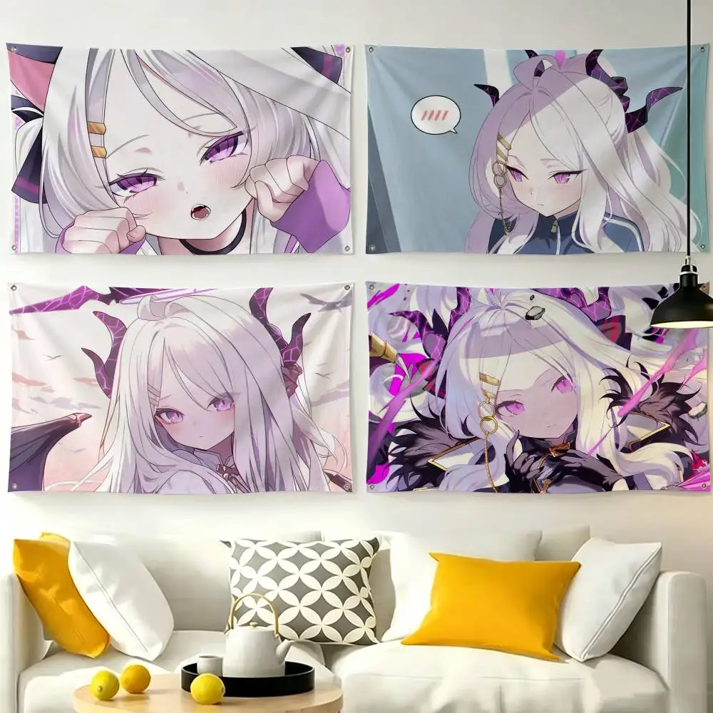 B-Blue Archive Sorasaki Hina  Flag Suitable For Party Club Outdoor Interior Wall Decoration Banner Fans Gift