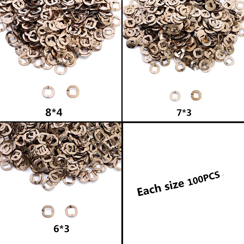 900pcs in Box Gaskets for Hair Scissor Metal Gaskets and Nylon Washers Mix Sizes Hairdressing tool accessories - view 6