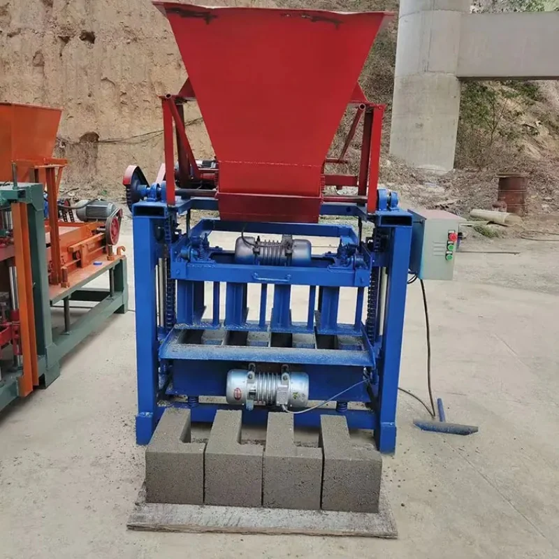 Hollow Small Portable Concrete Hydraulic Automatic brick cutting machine concrete brick machine