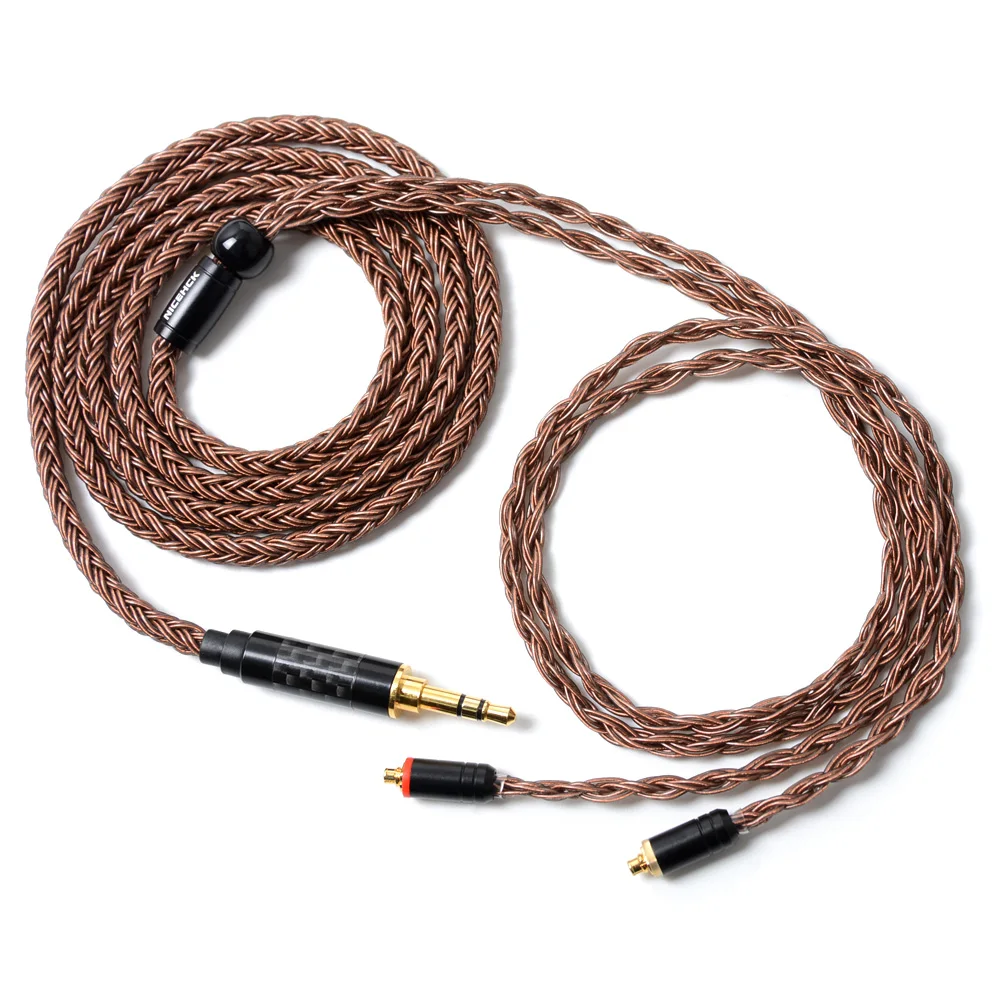 NICEHCK 16-rdzeniowy kabel audio z miedzi o wysokiej czystości 3,5/2,5/4,4 mm MMCX/2Pin do TFZ ZSX ZS10 C12 C16 V90 BA5 NX7MK4/DB3/F3/M6