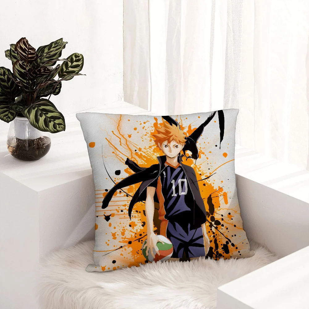 Anime Haijiu Druck Kissenbezug Plüsch Stoff Weiche Kissenbezug Doppelseitiger Druck Kissenbezug Haushaltsgeschenke