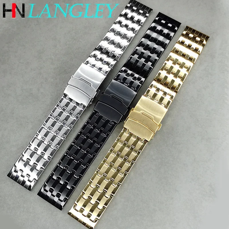 Metal Watch Band Strap Wristband Bracelet for Samsung Galaxy Watch 3 41mm 45mm Men Stainless Steel Replacement Belt 20mm 22mm