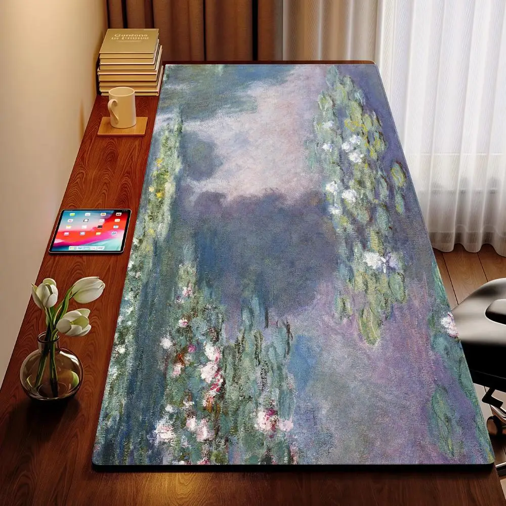 

Claude Monet Mouse Pad MouseMat XXL Computer Accessories Large Keyboard Laptop Table Pad The New Product Gamer Gaming
