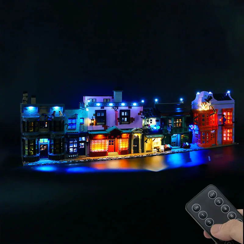 مجموعة إضاءة LED لـ LEGO 75978 المتوافقة مع 70071 Diagon Alley Lamp DIY هدية (لا تشمل مجموعات الطوب لبنات البناء مجموعات النموذج)