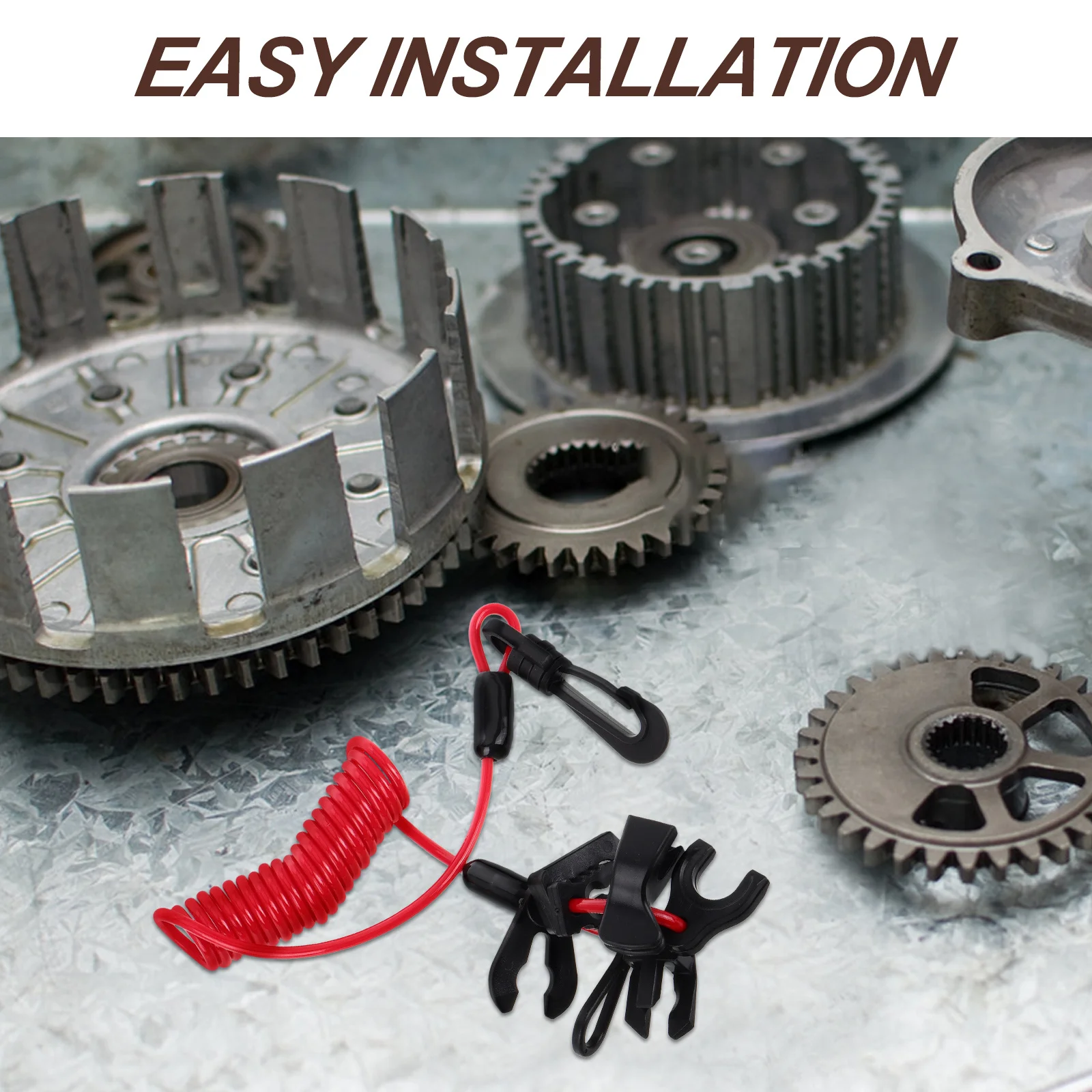 مفتاح قتل الطوارئ للقارب الخارجي، حبل أمان، مفتاح إيقاف المحرك المتين لملحقات ملحقات سلامة القوارب