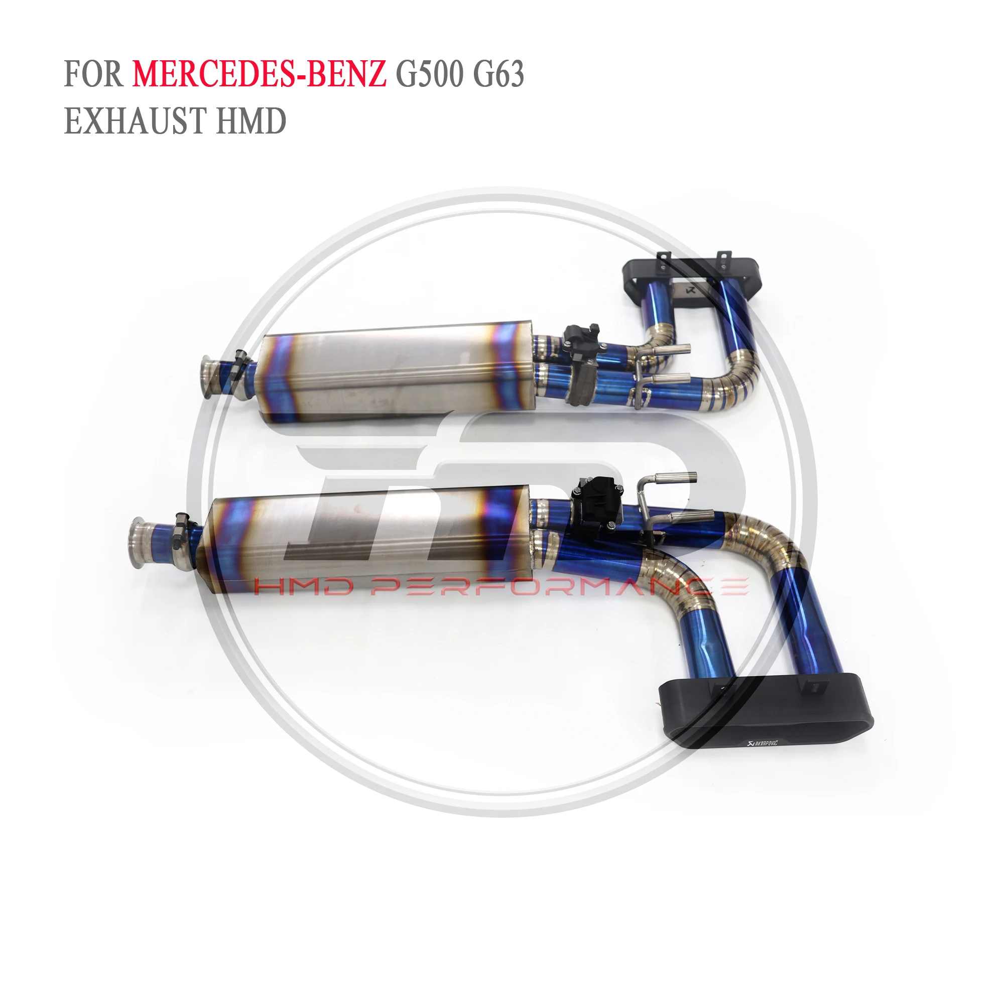 

Limited Time Offer HMD Titanium Exhaust System Performance Catback for Mercedes Benz G500 G63 G65 W464 Muffler With Square Tips