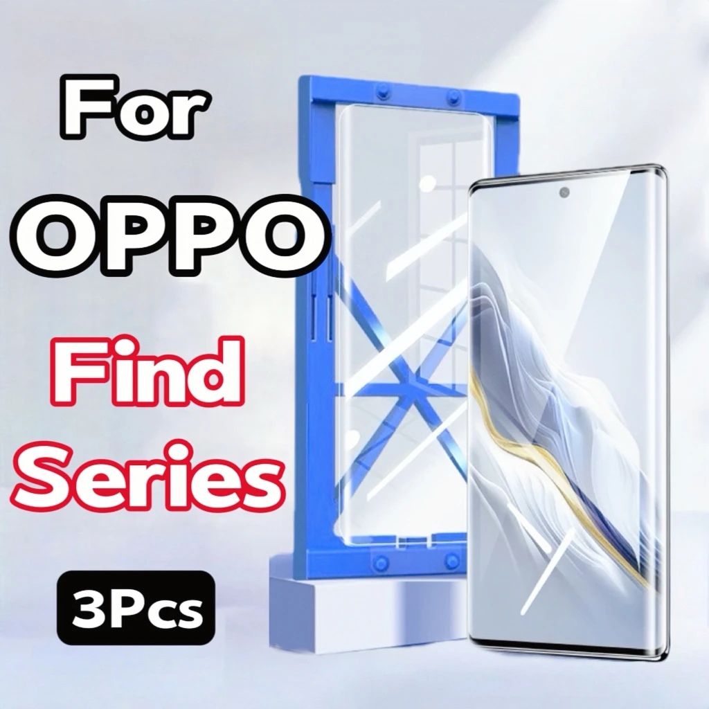

3 шт. керамическая пленка для защиты экрана для OPPO Find X7 Ultra X6 Pro X5 X3 X2 Pro Plus с простым комплектом для установки, не закаленное стекло