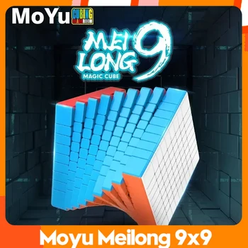 MoYu MFJS MeiLong 9x9 sihirli hız küp Stickerless profesyonel stres oyuncakları Meilong 9 9X9 Cubo Magico bulmaca
