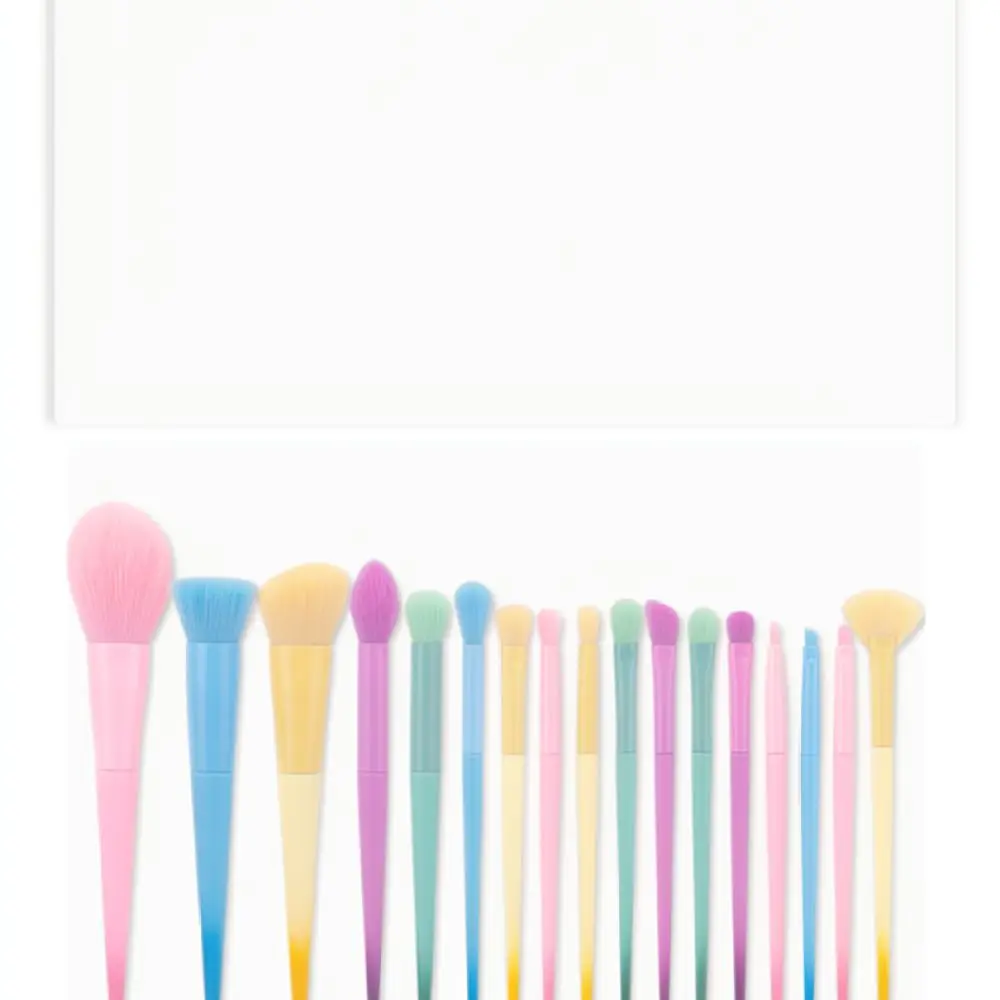 Deluxe Makeup Brush Kit Candy Color Professional Cosmetic Tools Face Powder Foundation Blending Eyeshadow High Quality Fiber