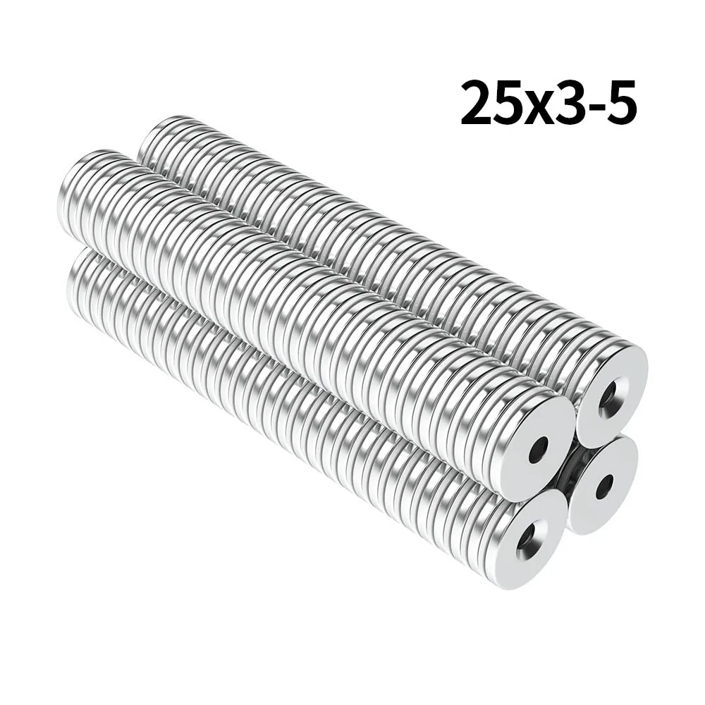 

25x3-5mm With Holes iman Refrigerator Magnets for DIY Office Whiteboard Fridge