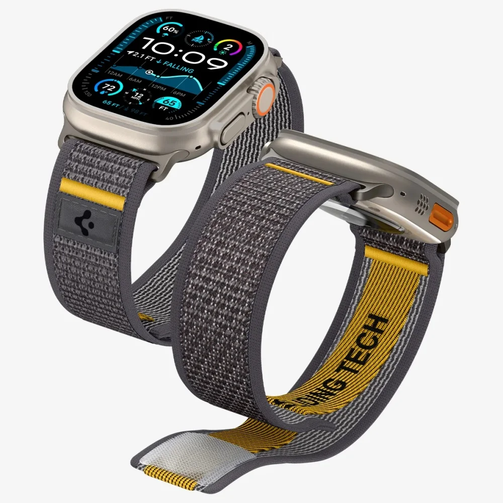 Spigen Lite Fit Ultra Strap, entworfen für Apple Watch-Armbänder, kompatibel mit Ultra 3/2/1 49 mm, 11/10 46 mm, 9/8/7 45 mm, SE3/SE2/6 44 mm