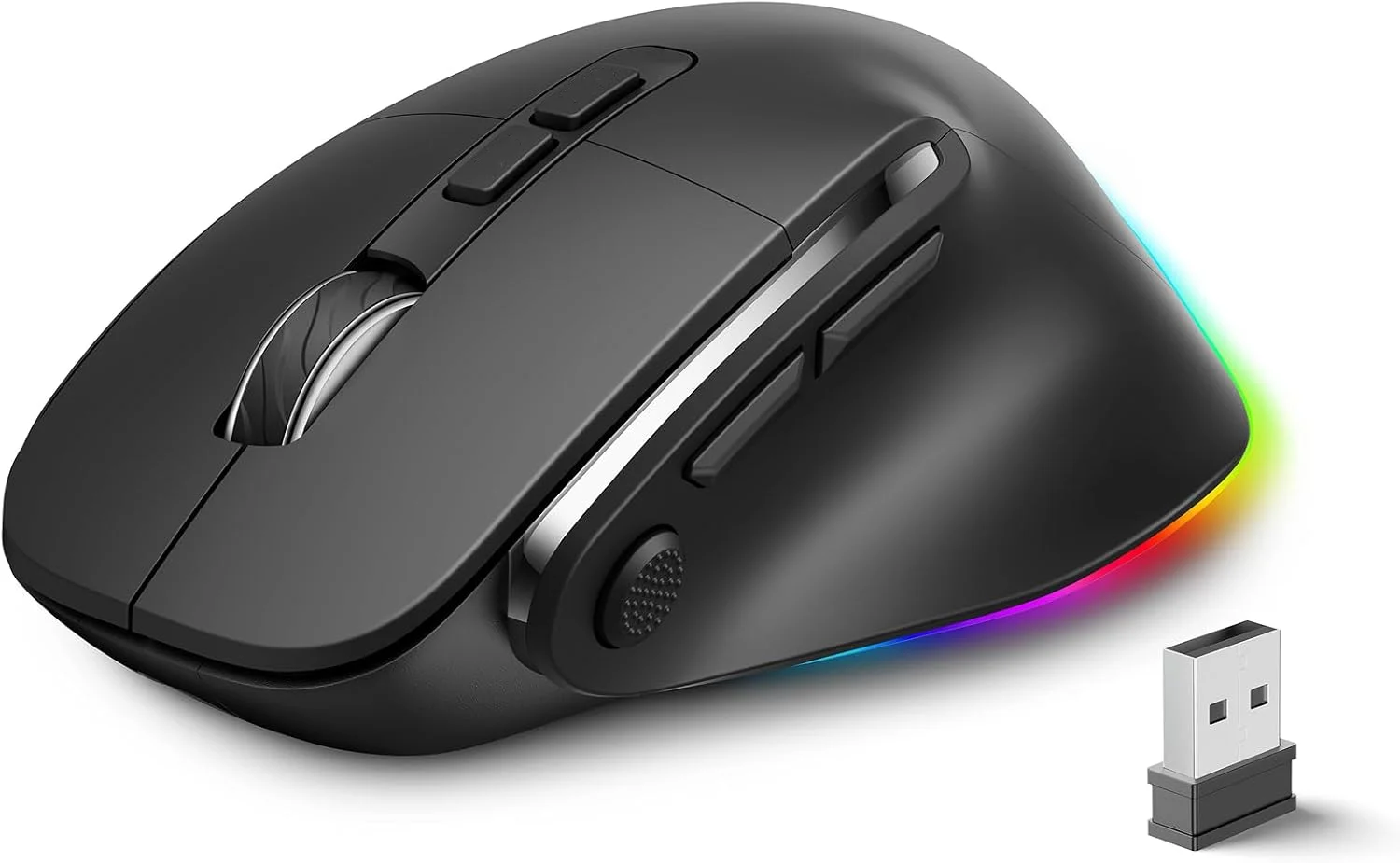 

Эргономичная двухрежимная игровая мышь Type-C с зарядкой, компьютерный аксессуар (для ПК, мобильного телефона)